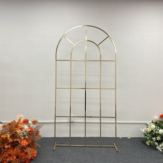 Outdoor Backdrop Stand: Iron Frame for Flowers & Balloons