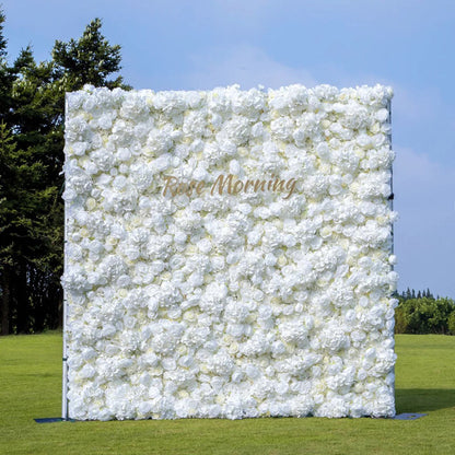 5D Silk Flower Wall - Custom 8x8ft / 4x8ft Backdrop
