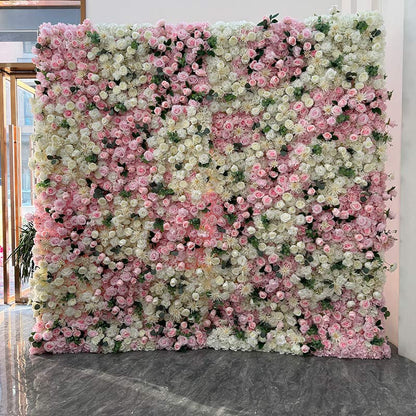 5D Silk Flower Wall - Custom 8x8ft / 4x8ft Backdrop