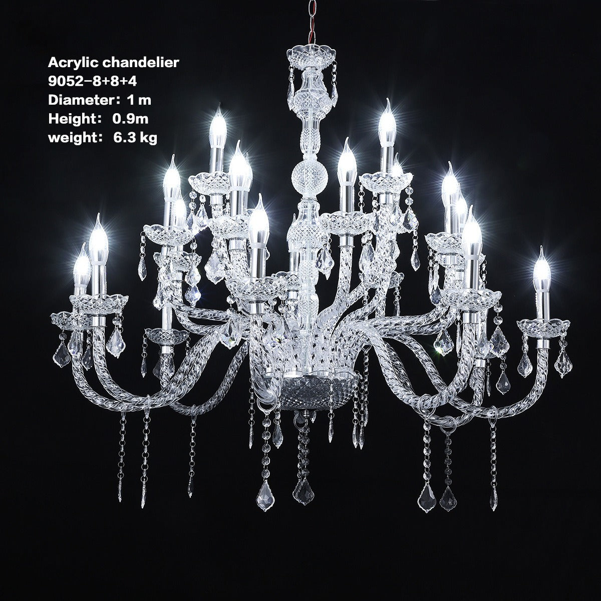 Multi-Tier Empire Gold Crystal Chandelier - Factory Direct
