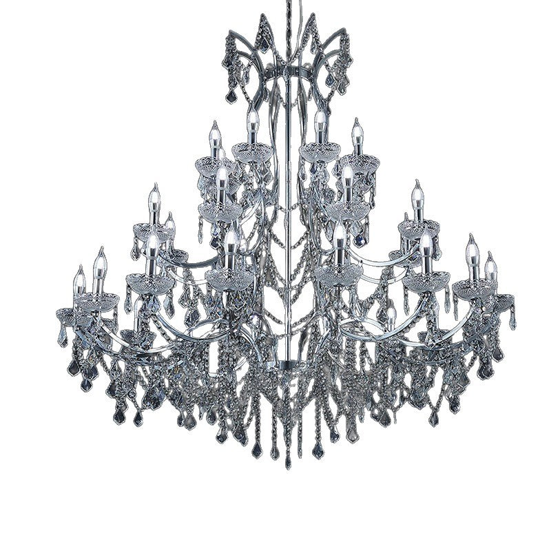 Multi-Tier Empire Gold Crystal Chandelier - Factory Direct