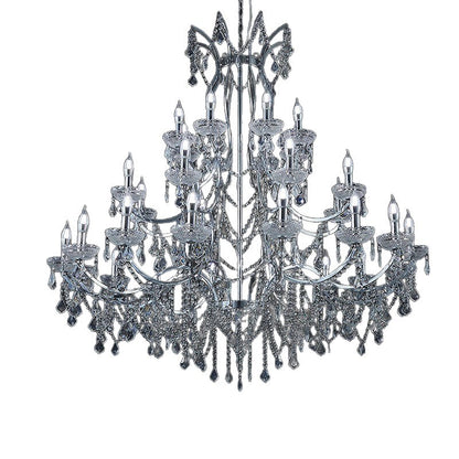 Multi-Tier Empire Gold Crystal Chandelier - Factory Direct