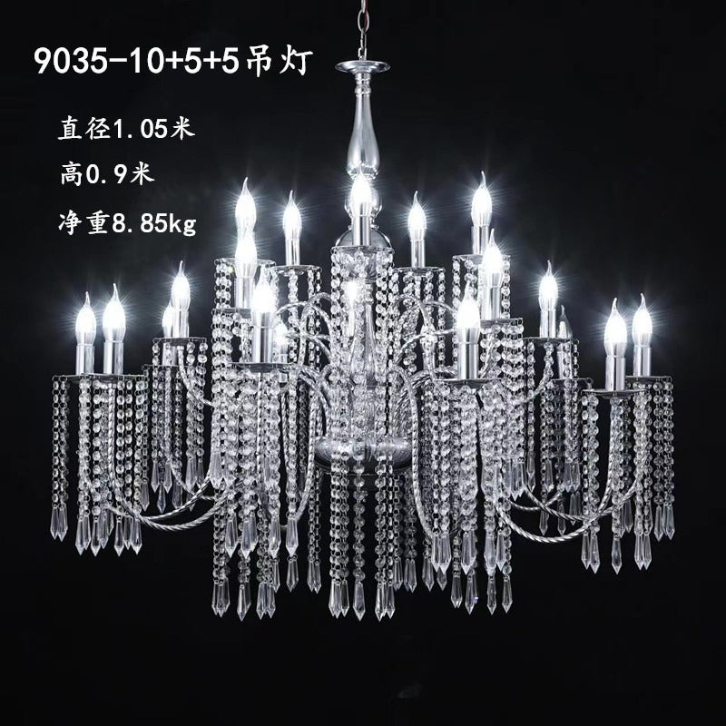 Maria Theresa Grand Crystal Chandelier - Golden Foyer & Lobby Decor