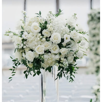 Silk Flower Ball: Floral Centerpiece for Wedding Table