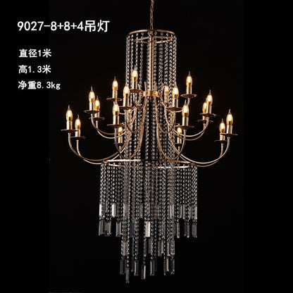 Maria Theresa Grand Crystal Chandelier - Golden Foyer & Lobby Decor
