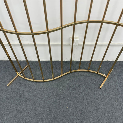 Gold Metal Backdrop Stand: Durable Arch for Events & Party