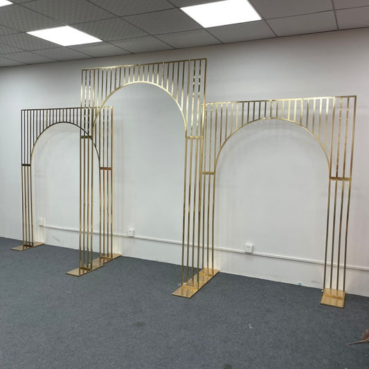 Wholesale Gold Arch Stand - Pro Event Backdrop Frame