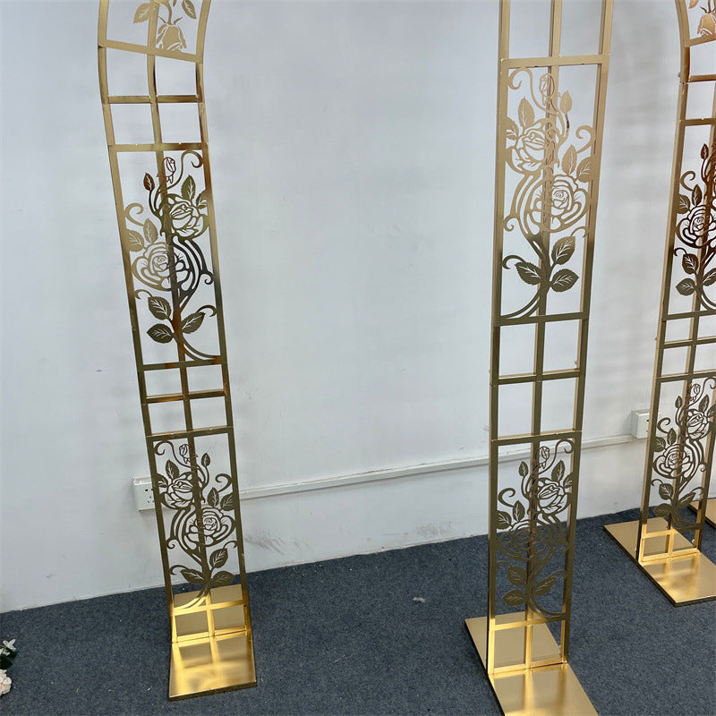 Gold Metal Wedding Backdrop Frame - Event & Party Arch