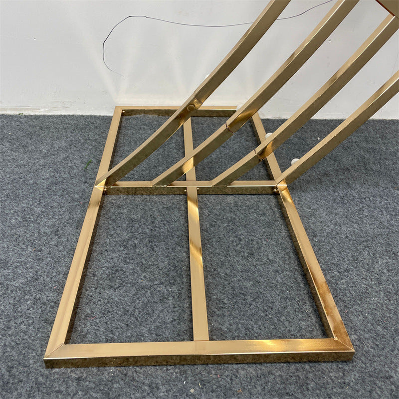 Custom Mirror Gold Metal Backdrop Stand Factory Direct