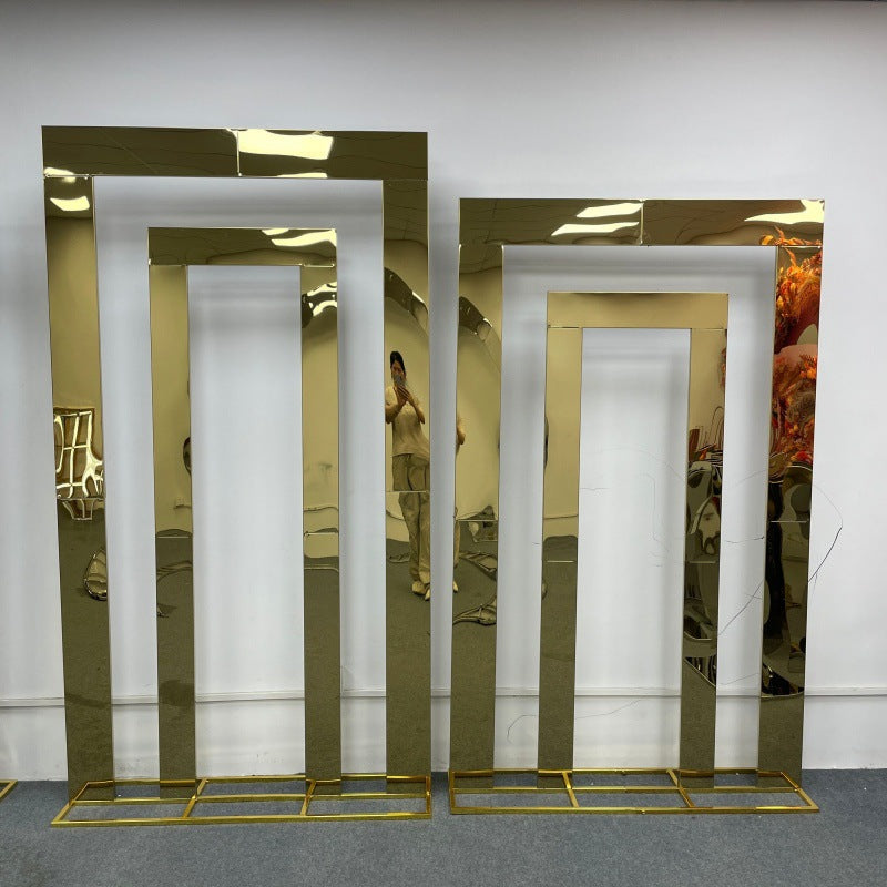 Heavy Duty Stainless Steel Arch - Wedding Backdrop Set