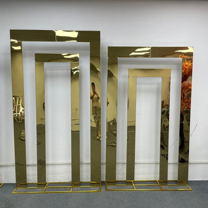 Heavy Duty Stainless Steel Arch - Wedding Backdrop Set