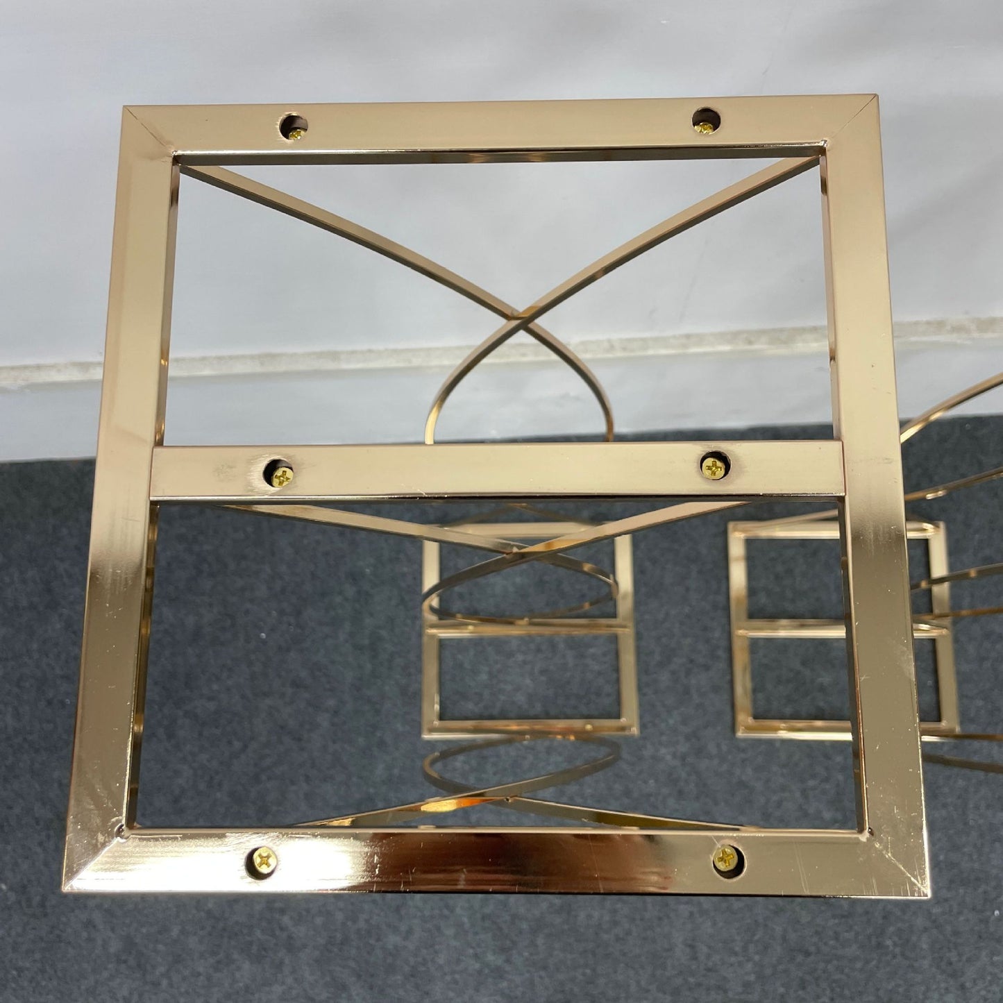 Detachable Luxe Gold Floral Stand - Metal Wedding Centerpiece