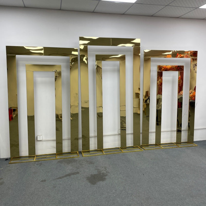Heavy Duty Stainless Steel Arch - Wedding Backdrop Set