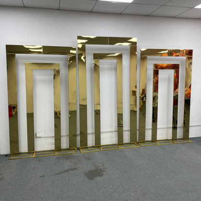 Heavy Duty Stainless Steel Arch - Wedding Backdrop Set