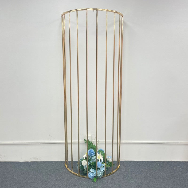 Luxury Gold Geometric Backdrop Stand - Irregular Wedding Arch