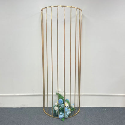 Luxury Gold Geometric Backdrop Stand - Irregular Wedding Arch