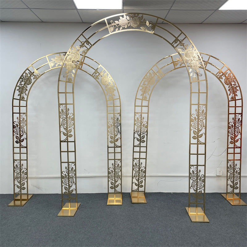 Gold Metal Wedding Backdrop Frame - Event & Party Arch