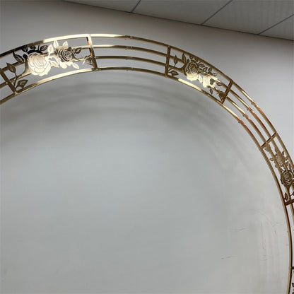 Custom Mirror Gold Metal Backdrop Stand Factory Direct