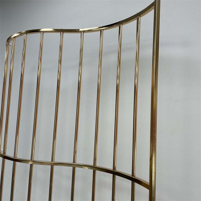 Gold Metal Backdrop Stand: Durable Arch for Events & Party