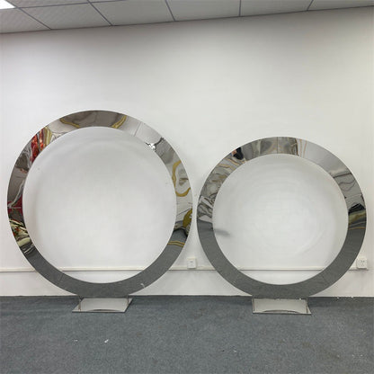 Gold Metal Backdrop Frame: Shiny Arch for Event Decor