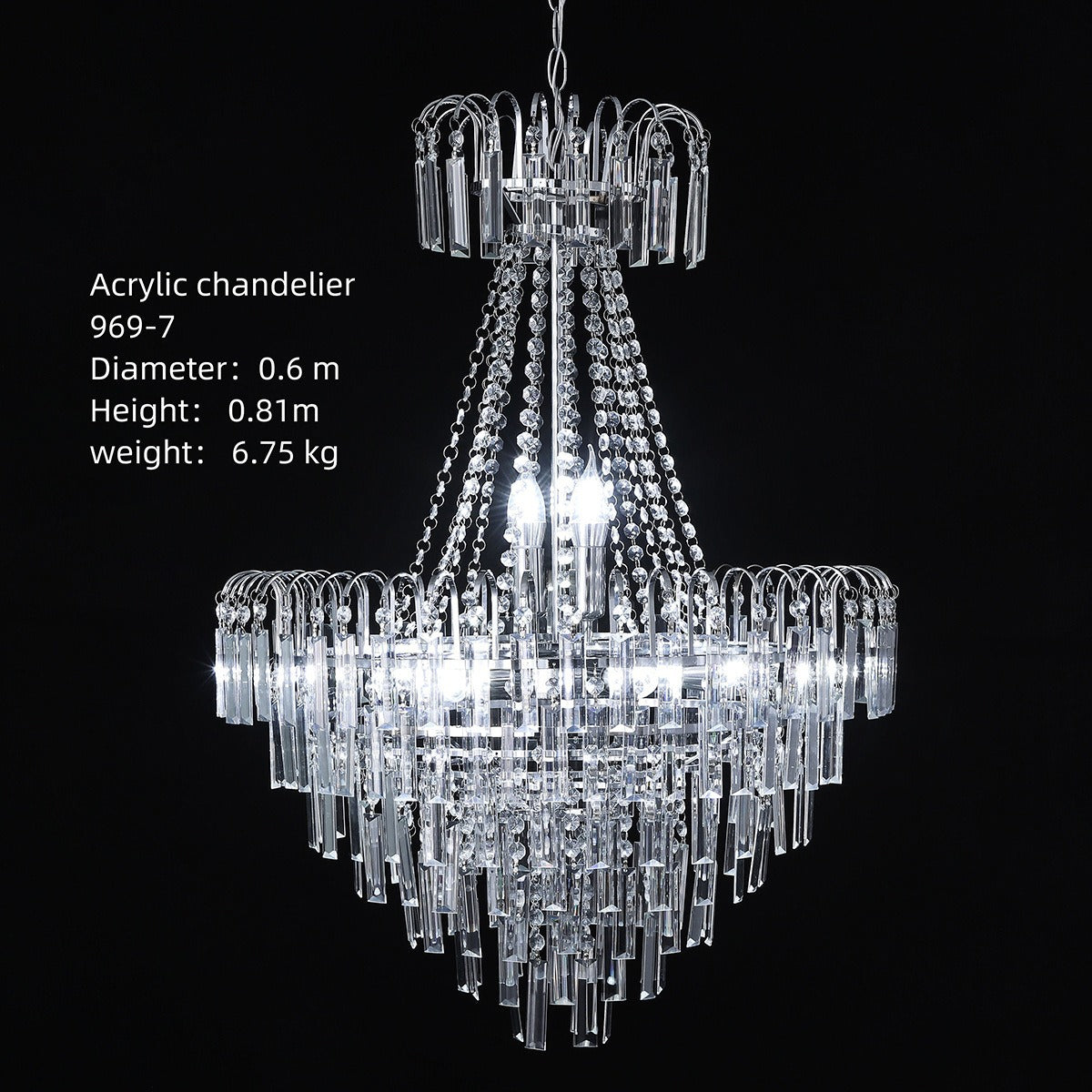 Crystal Bead Chain Pendant for Hotel & Weddings