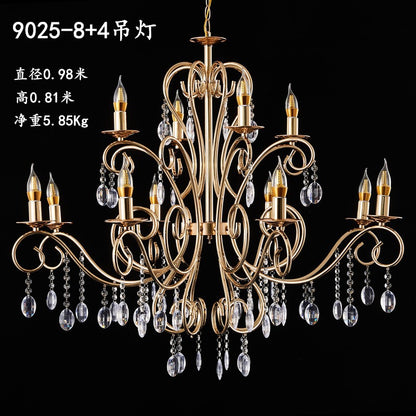 Maria Theresa Grand Crystal Chandelier - Golden Foyer & Lobby Decor