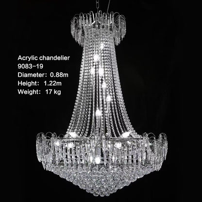 Crystal Bead Chain Pendant for Hotel & Weddings