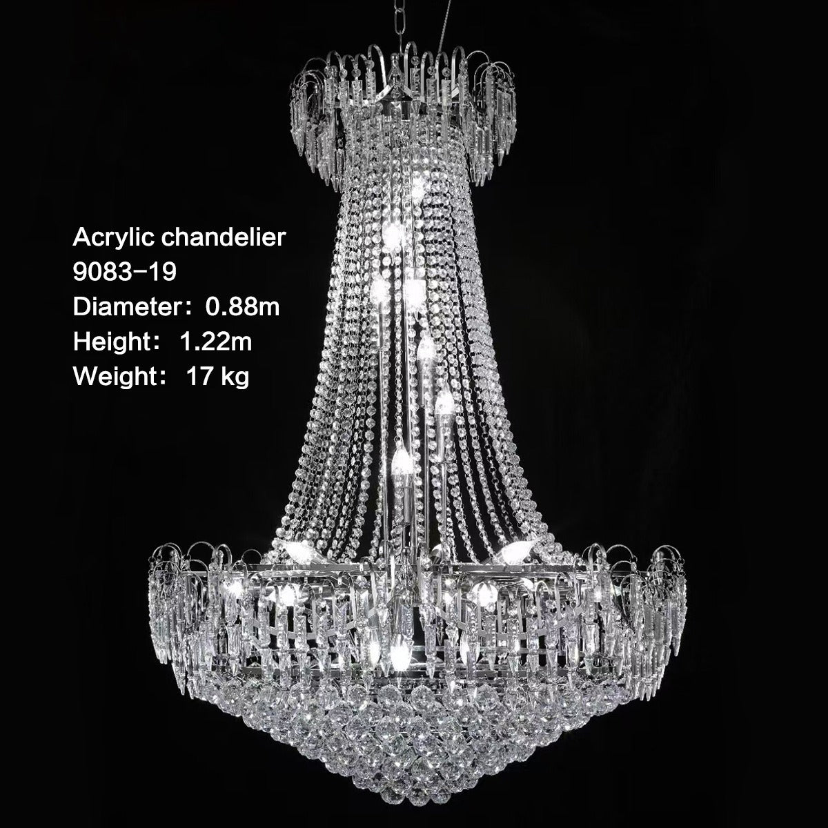 18-Light Maria Theresa Gold Crystal Chandelier - Factory Direct