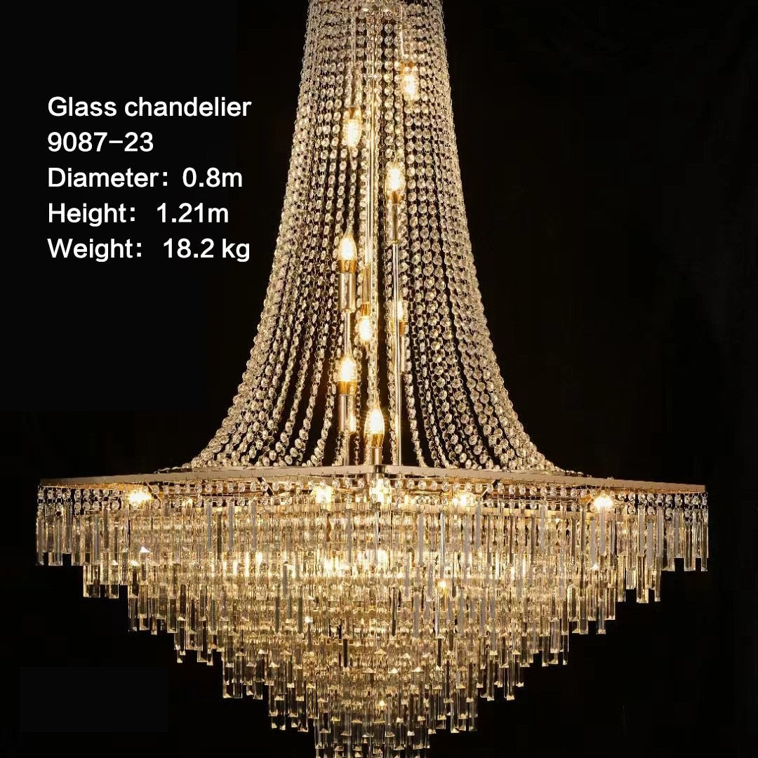 42.5" 24-Light Grand Chandelier - Wedding & Hotel Lobby Decor