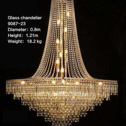 42.5" 24-Light Grand Chandelier - Wedding & Hotel Lobby Decor