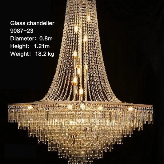42.5" 24-Light Grand Chandelier - Wedding & Hotel Lobby Decor