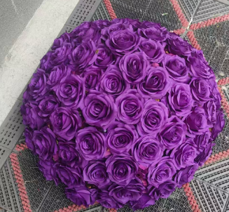 Custom Size Red 3D Silk Flower Ball Wedding Centerpiece Factory Direct