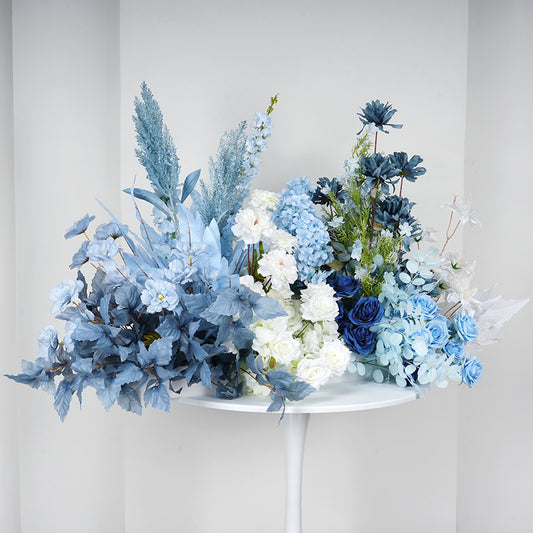 Blue New Listing Green Set of Two New Simulation Floor Flower Arrangement