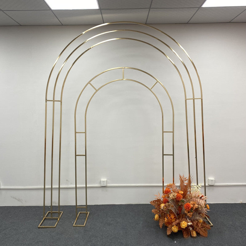 Stainless Steel Wedding Arch - Luxury Backdrop Stand