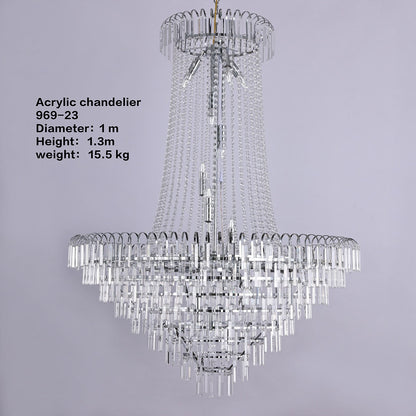 42.5" 24-Light Grand Chandelier - Wedding & Hotel Lobby Decor