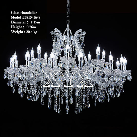 42.5" Chrome 24-Light Grand Chandelier Wedding Event Foyers Factory Direct