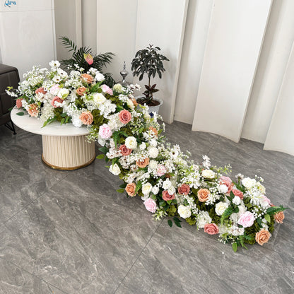 Factory Custom Wedding Floor Aisle Flower Arrangement for Wedding Decoration