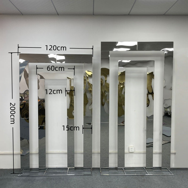 Heavy Duty Stainless Steel Arch - Wedding Backdrop Set
