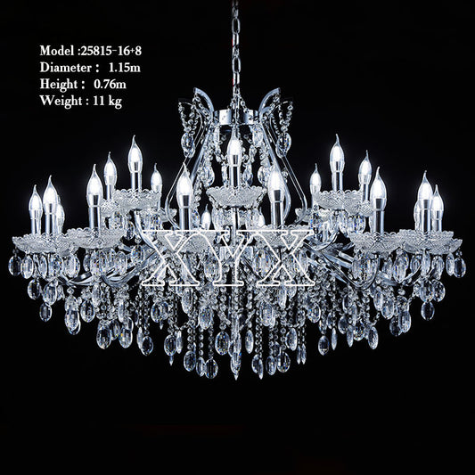 Adjustable Gold K9 Crystal Maria Theresa Chandelier Wedding Lobby Factory Direct
