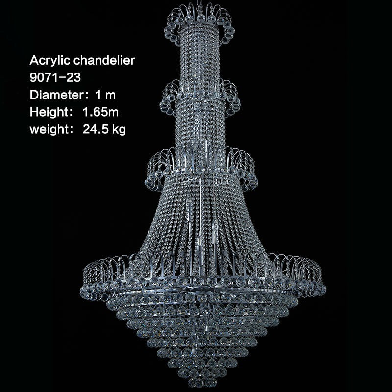 Modern Black & Gold Crystal Chandelier for Grand Decor