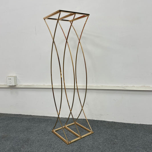 Detachable Luxe Gold Floral Stand - Metal Wedding Centerpiece