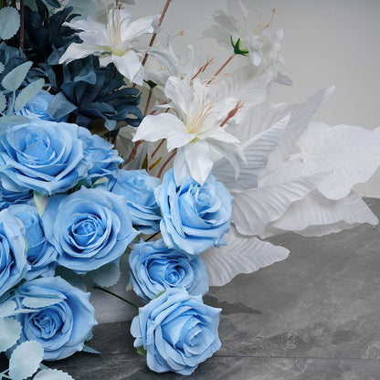Blue New Listing Green Set of Two New Simulation Floor Flower Arrangement