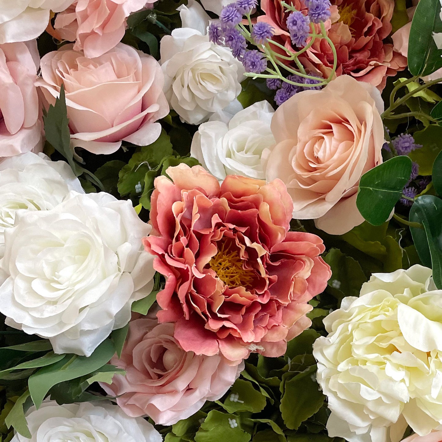 5D Silk Flower Wall - Custom 8x8ft / 4x8ft Backdrop pink