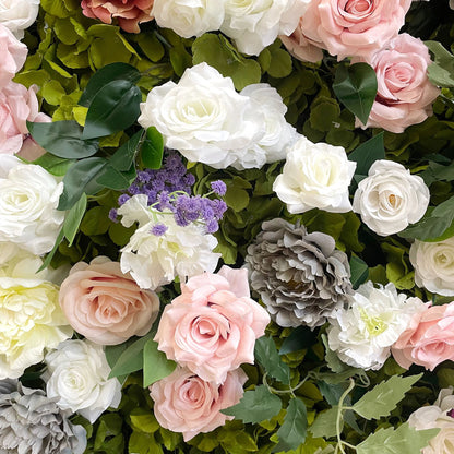 5D Silk Flower Wall - Custom 8x8ft / 4x8ft Backdrop pink