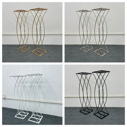 Detachable Luxe Gold Floral Stand - Metal Wedding Centerpiece