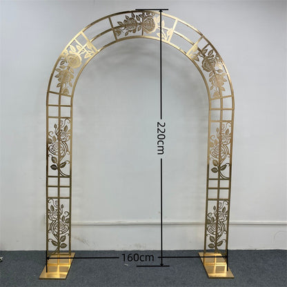 Gold Metal Wedding Backdrop Frame - Event & Party Arch