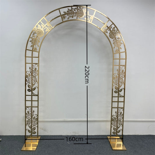 Gold Metal Wedding Backdrop Frame - Event & Party Arch