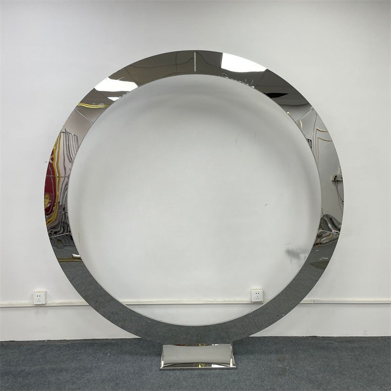 Gold Metal Backdrop Frame: Shiny Arch for Event Decor