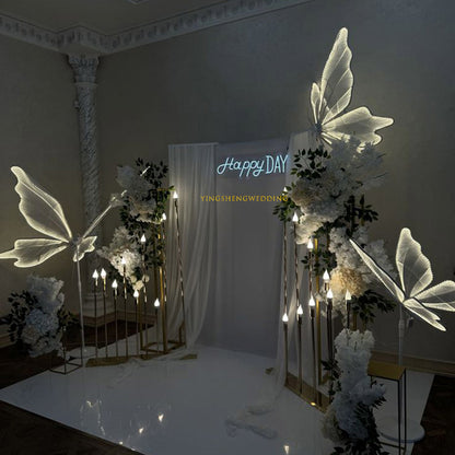Luminous Butterfly Road Lead: Giant Floral Set Decor