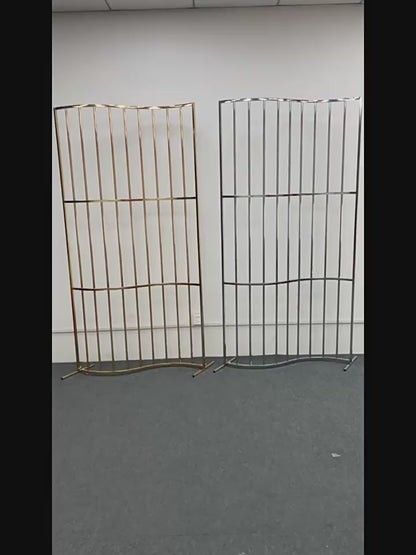 Gold Metal Backdrop Stand: Durable Arch for Events & Party